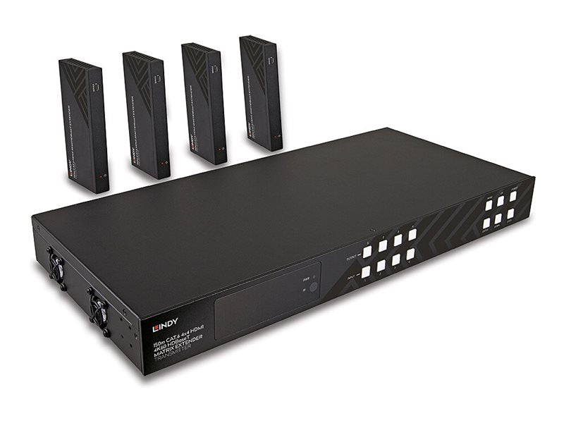 LINDY 150m Cat.6 4x4 HDMI 4K60 HDBaseT Matrix Extender