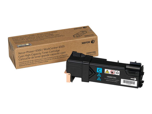 XEROX PHASER 6500 WorkCentre 6505 cartouche de toner cyan haute capacité 2.500 pages pack de 1