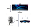 PHILIPS 49B2U5900CH/00 48.8p 5120x1440 VA Curved 1800R H/A 130mm SUPERWIDE USB-C 75Hz DP 2x HDMI USB HUB SPEAKERS