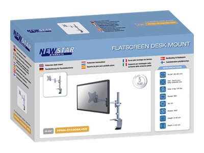 NEOMOUNTS FPMA-D1330SILVER Support décran à fixer 10-30p