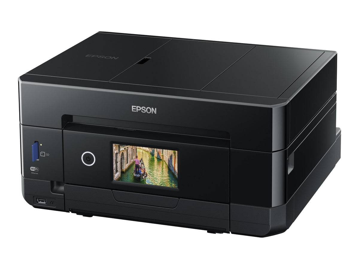 EPSON Expression Premium XP-7100 Small-in-One MFP colour ink-jet A4 11ppm copy 15.8ppm print USB 2.0 Gigabit LAN Wi-Fi black