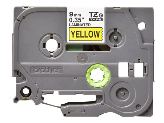 BROTHER P-TOUCH TZE-621 noir sur jaune  9mm