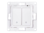 SHELLY Wall Switch 2 White 2-Button Relay Wall Switch