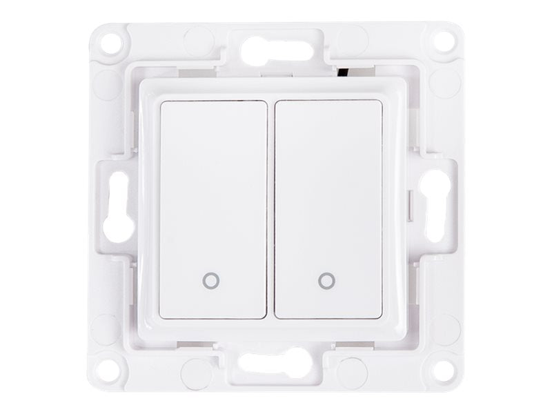 SHELLY Wall Switch 2 White 2-Button Relay Wall Switch