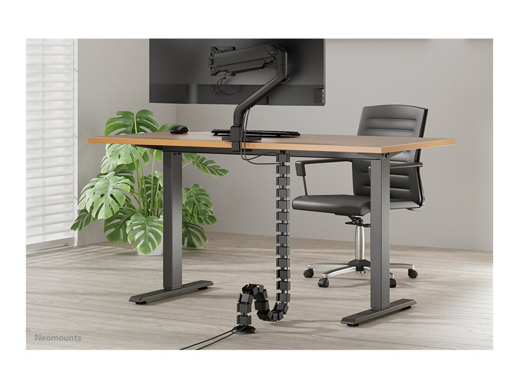 NEOMOUNTS Cable Spine Organizer for sit/stand desk frames screw mounted black