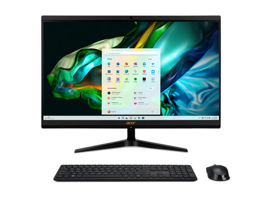ACER Aspire C24-1800 Intel Core i5-12450H 23.8p FHD 8Go RAM 1To SSD Intel UHD Graphics W11H Noir 2 ans PC Ordinateur Tout en un Home