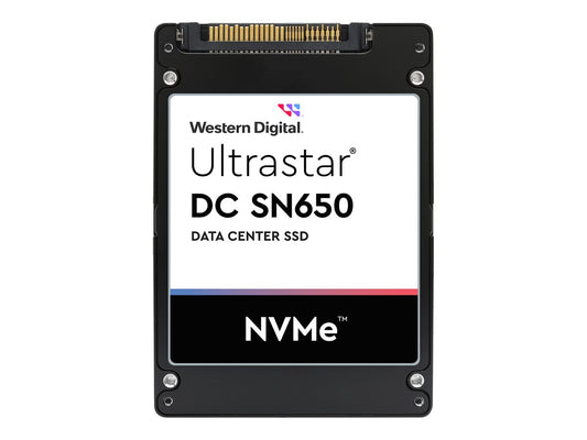 WESTERN DIGITAL Ultrastar DC SN650 SSD U.3 15MM 7680Go 2.5p PCIe TLC RI-1DW/D BICS5 SE