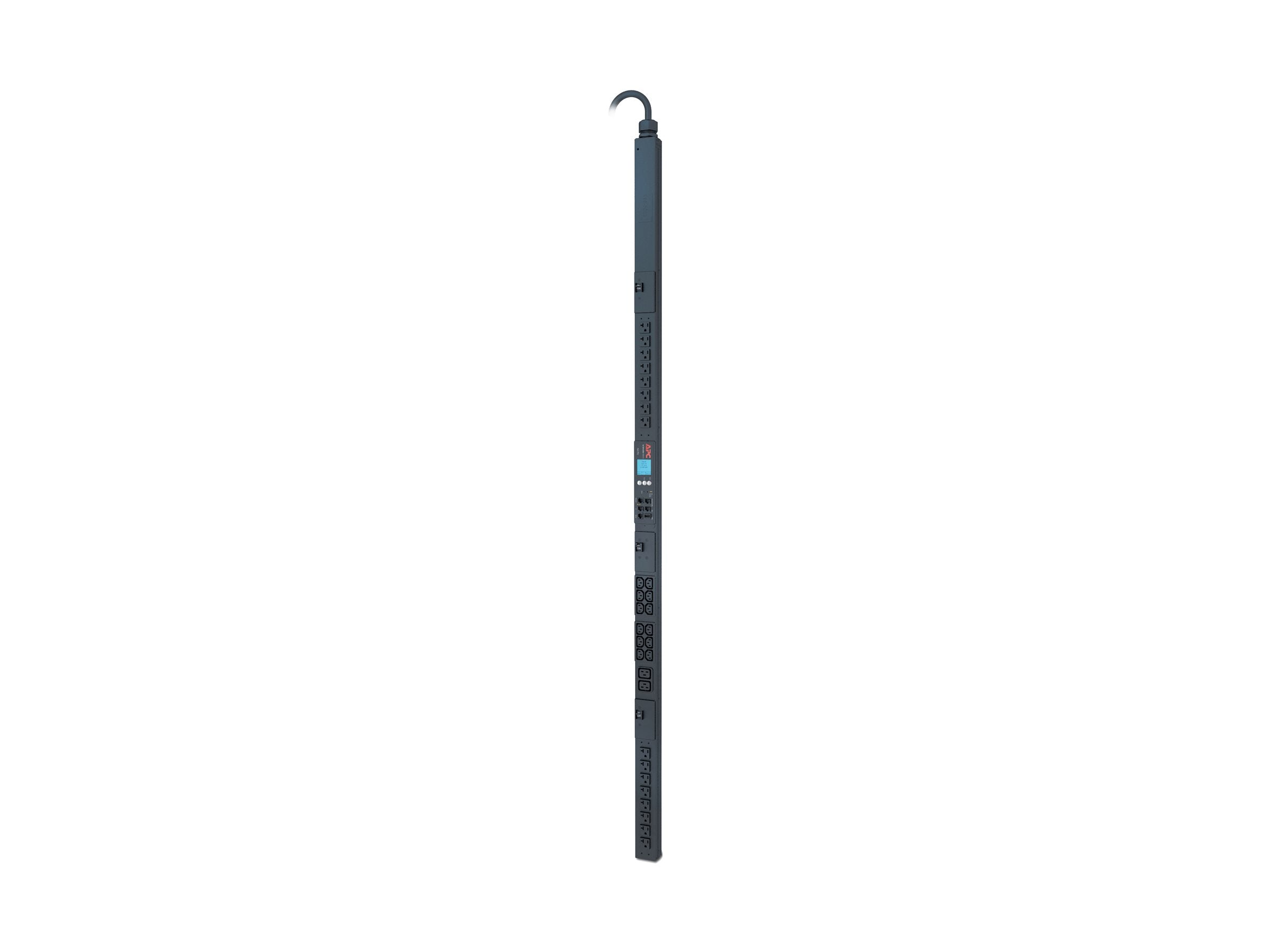 APC Metered Rack PDU ZeroU 2G Rack AC 120/208V 5760VA input NEMA L14-30 output connectors 30 0U 2.9m cord Black
