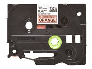 BROTHER P-TOUCH TZE-B31 noir sur neon orange 12mm
