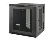 EATON TRIPPLITE 12U Wall Mount Rack Enclosure Server Cabinet Hinged Doors/Sides Rack cabinet wall mountable Black 12U 19