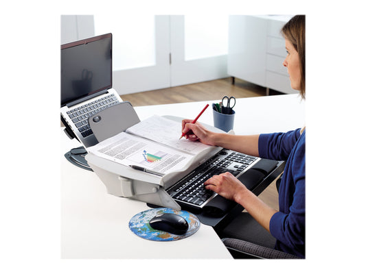 FELLOWES PLATEFORME DE LECTURE ET DÉCRITURE CLAVIER EASY GLIDE