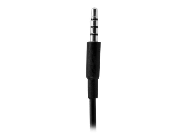 MCL Casque micro avec contrôle du volume - Jack 4 contacts