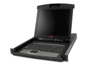 APC 17p Rack LCD Console with Integrated 16 Port Analog KVM Switch