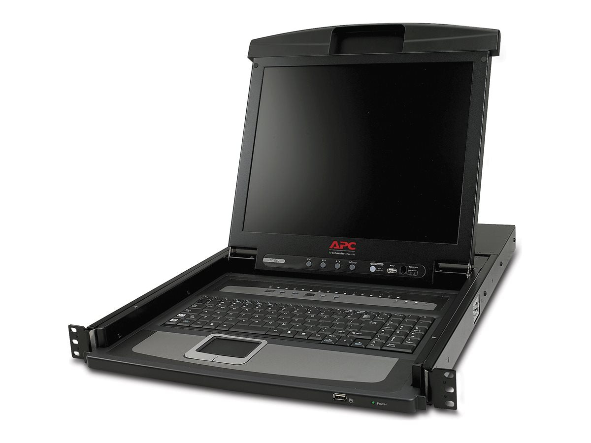 APC 17p Rack LCD Console with Integrated 16 Port Analog KVM Switch