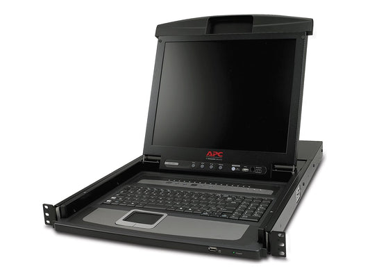 APC 17p Rack LCD Console with Integrated 16 Port Analog KVM Switch