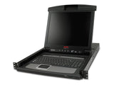 APC 17p Rack LCD Console with Integrated 16 Port Analog KVM Switch