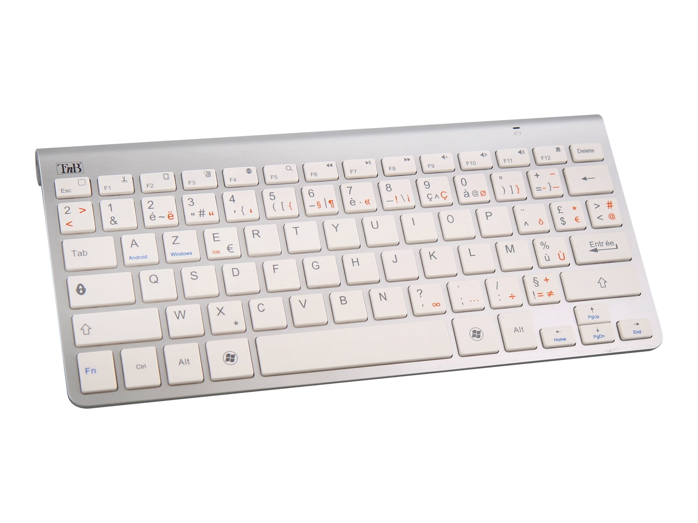 TNB K-BLUE Bluetooth 3.0 Keyboard Compact And Slim Bluetooth Keyboard 78 Keys Designed To Connect To Computers And Tablets