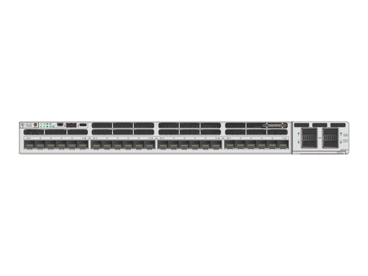 CISCO Catalyst 9300X 24-port 25/10G SFP+ NW-E NoPS REMANUFACTURED