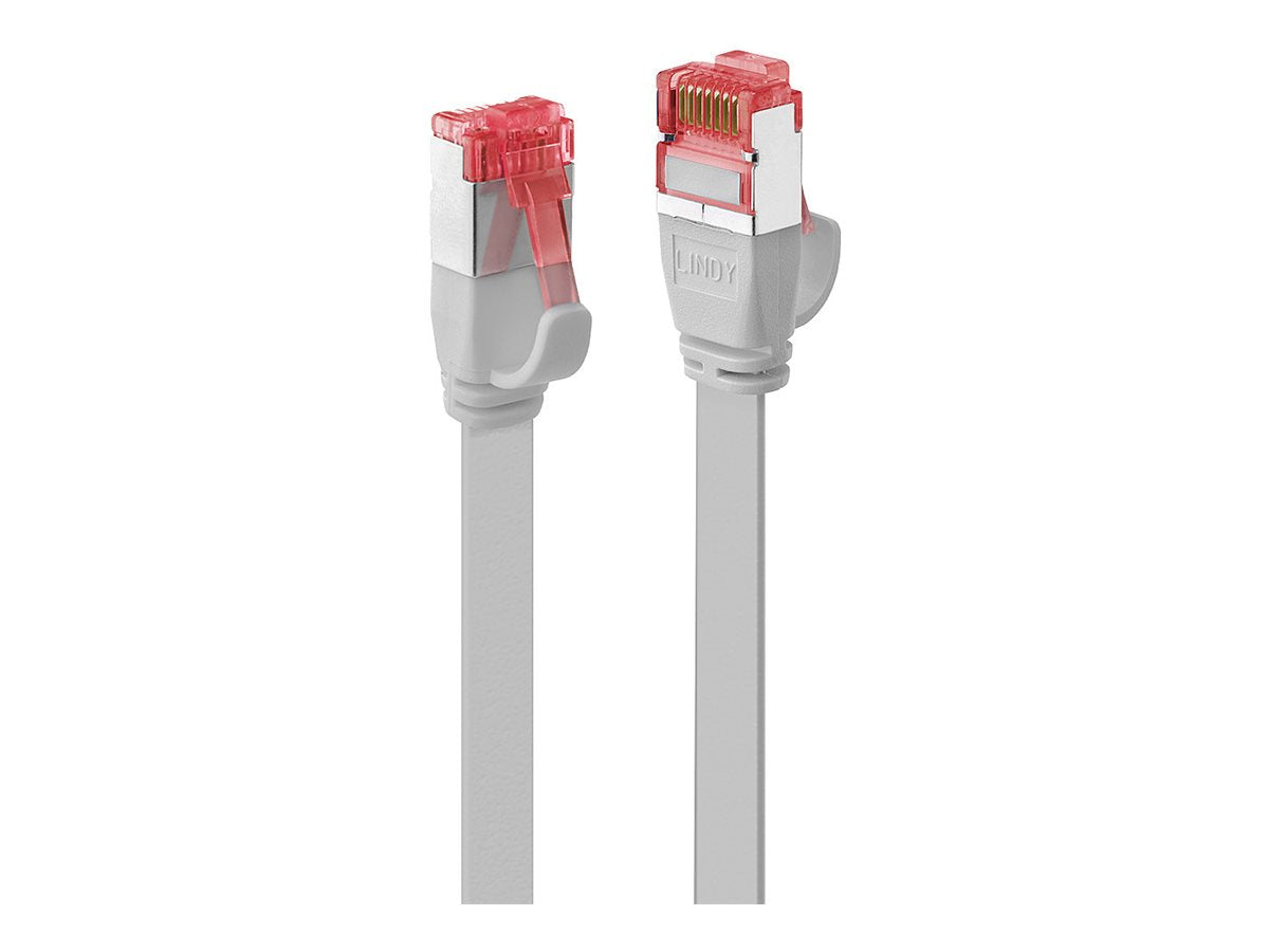 LINDY Cat.6 U/FTP Flat Patch Cable Grey 5m