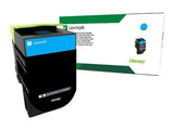 LEXMARK 702C cartouche de toner cyan capacité standard 1.000 pages pack de 1 retour program