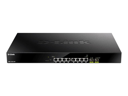 D-LINK DMS-1100-10TP 8-Port 2.5G BASE-T PoE and 2-port 10G SFP+ Smart Managed Switch