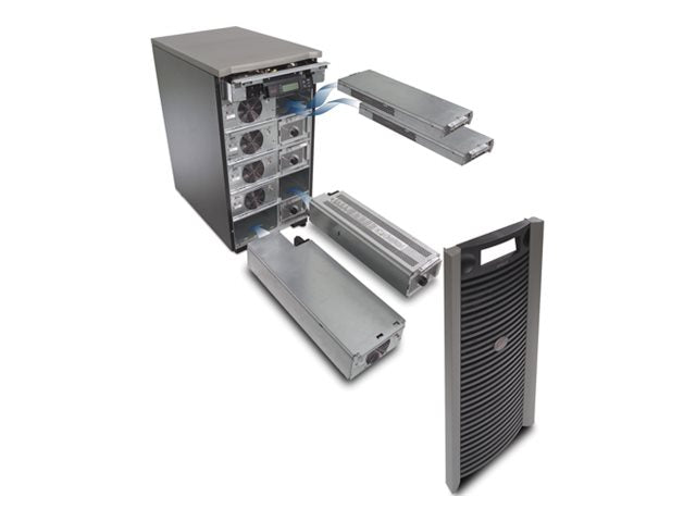 APC Symmetra LX 16kVA Scalable to 16kVA N+1 Power array AC 208/240V 16000VA Ethernet 10/100 output connectors 1 Black silver