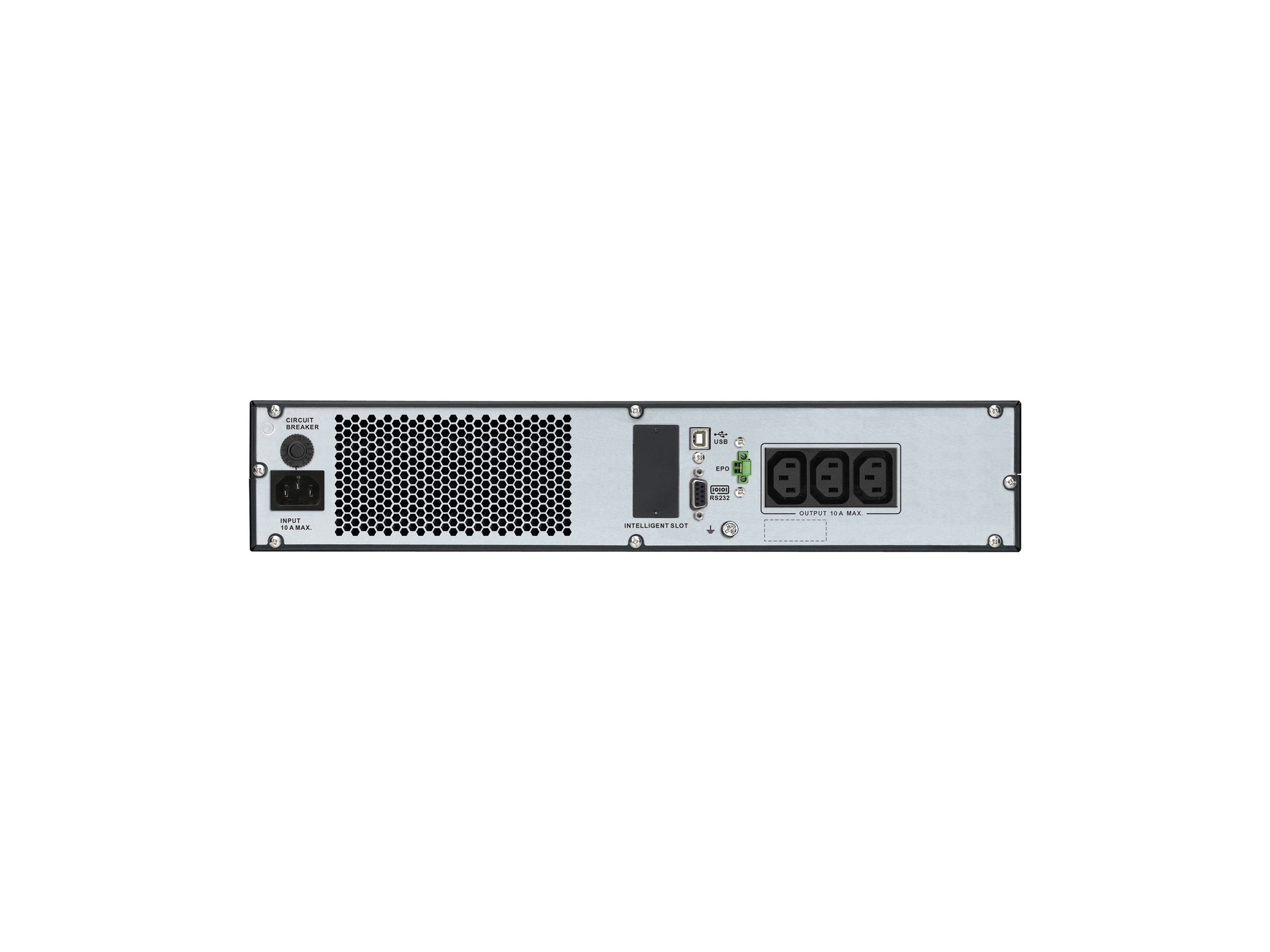 APC Easy UPS On-Line UPS Rack AC 220/230/240V 900Watt 1000VA 1-phase lead acid USB serial oc 3 PFC 2U Europe BK RAL 7010