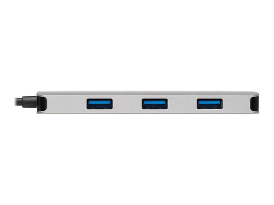 EATON TRIPPLITE USB-C Dock Dual Display - 4K 60Hz HDMI USB 3.2 Gen 1 USB-A Hub Memory Card 100W PD Charging Gray