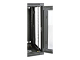 EATON TRIPPLITE SmartRack 15U Low-Profile Switch-Depth Wall-Mount Half-Height Rack Enclosure Clear Acrylic Window