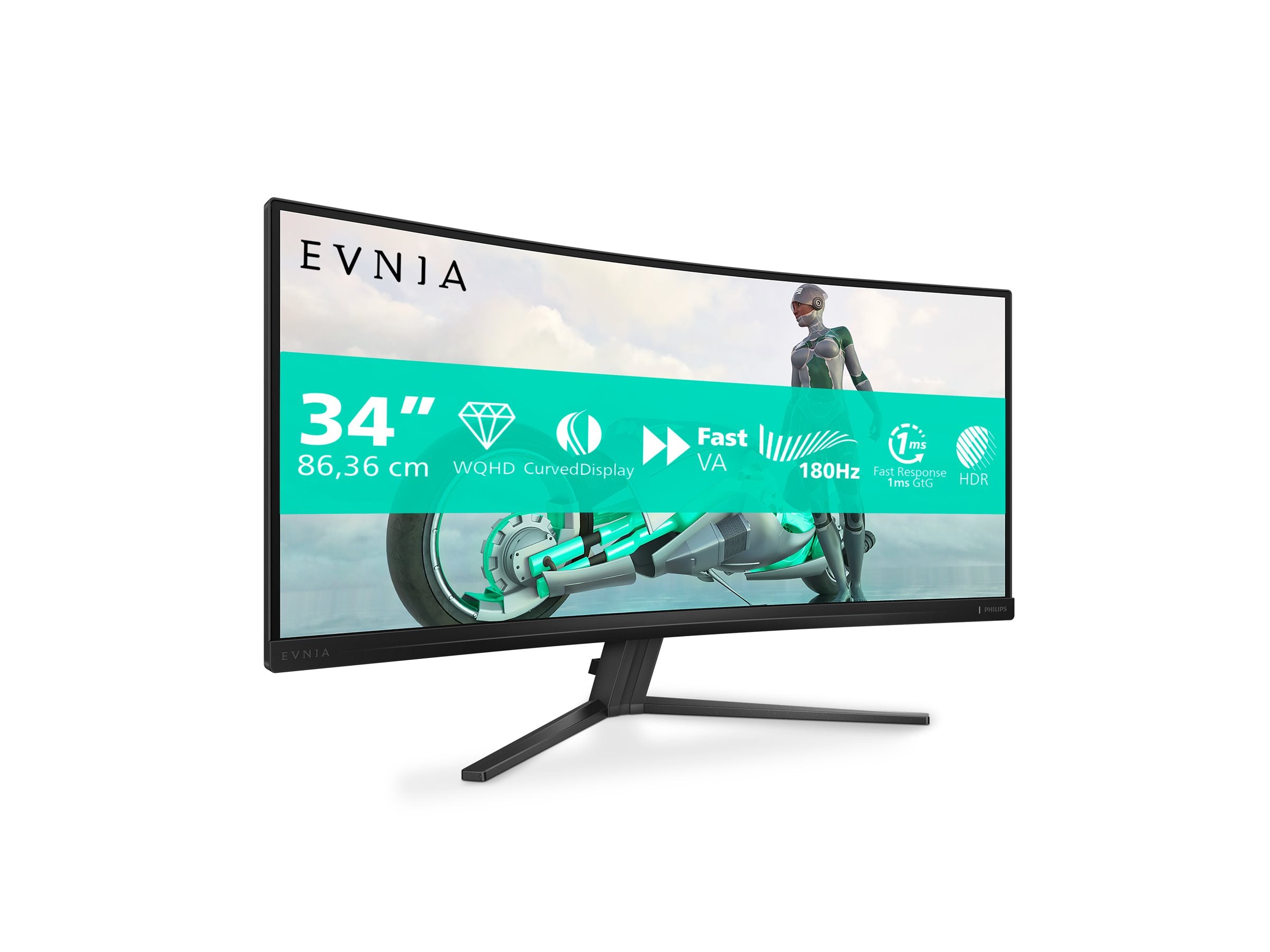 PHILIPS 34M2C3500L 34p VA 3440x1440 HDMI Black/Grey