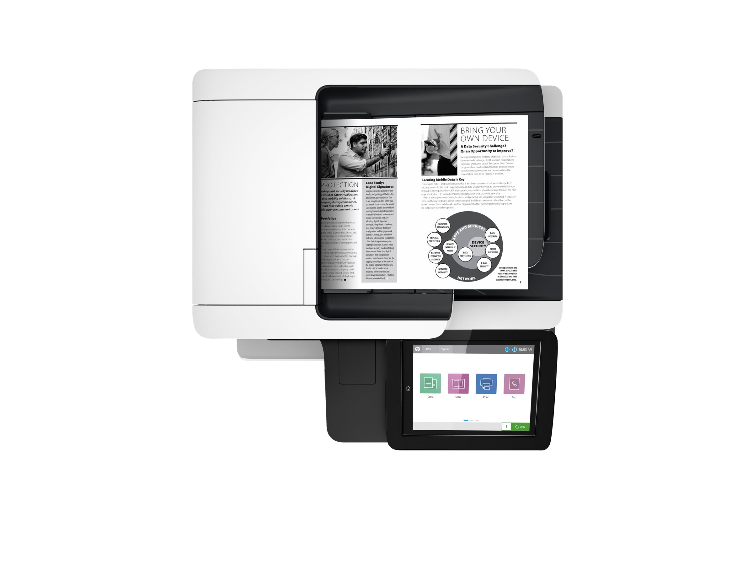 HP LaserJet Enterprise MFP M528dn MFP Mono laser A4 43ppm Copy 43ppm Print 650sheets USB LAN imprimante laser monochrome