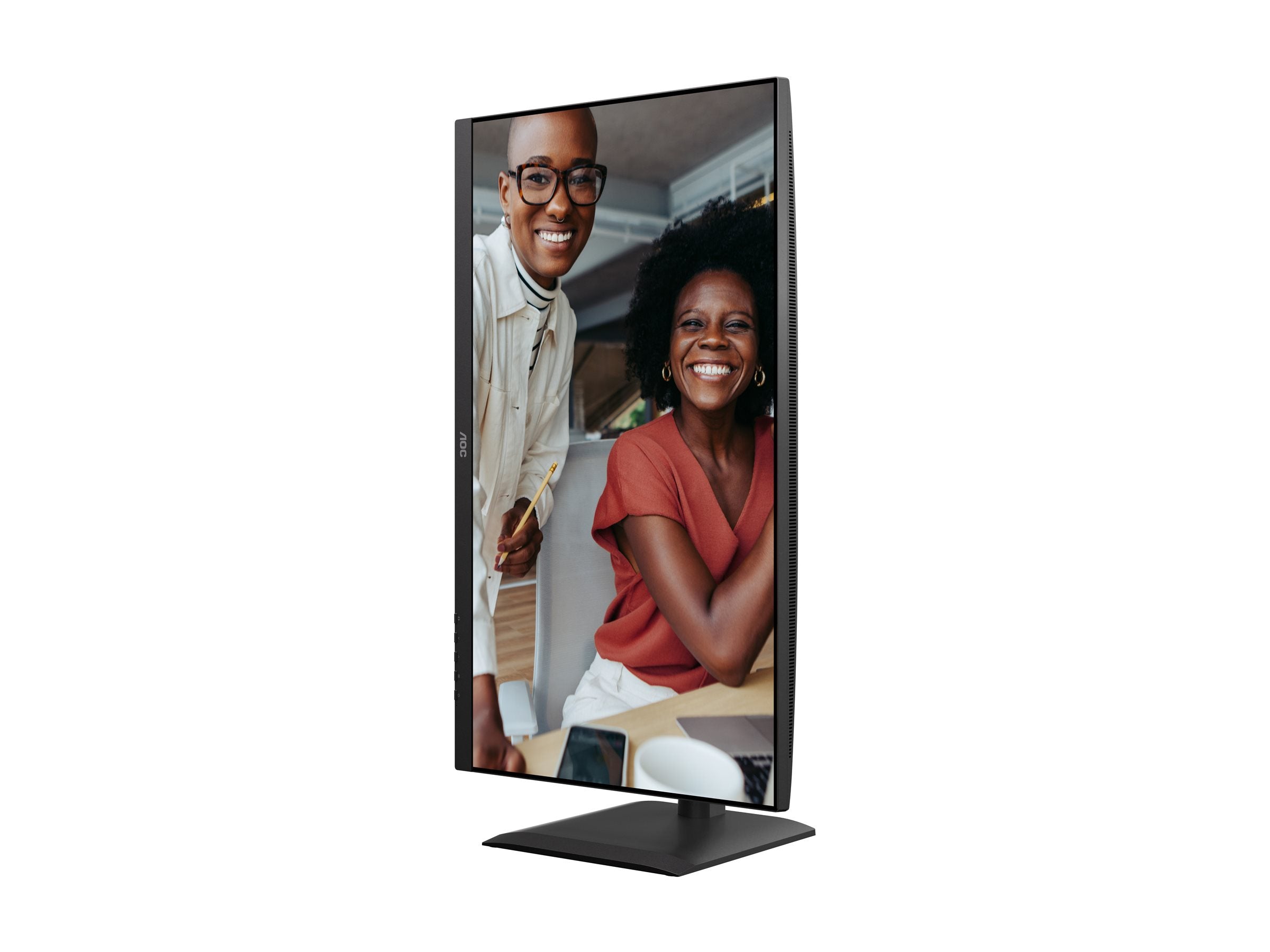 AOC U27E4CV 27p 3840x2160 60Hz IPS Flat H/A 150MM USB C DOCKING 90W Adaptive Sync EyeComfort 3.0 USB HUB SPEAKER