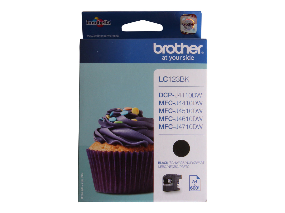 BROTHER LC-123 cartouche dencre noir haute capacité 600 pages pack de 1
