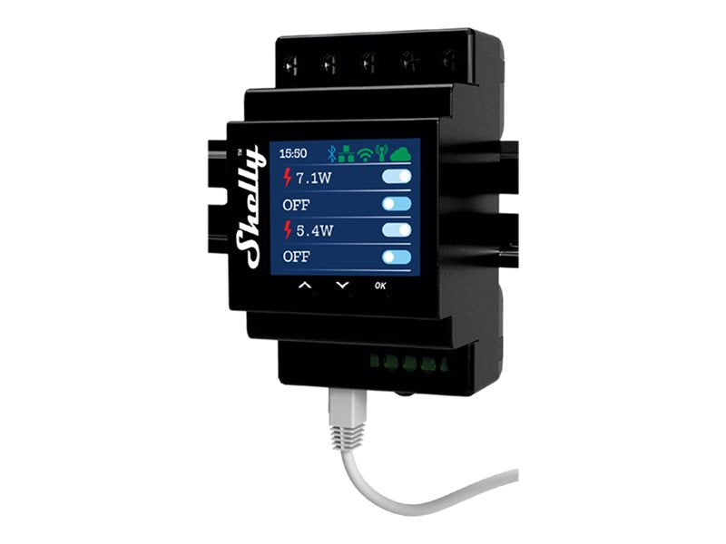 SHELLY Pro 4PM LAN WLAN 4-Channel DIN Rail PM Switch