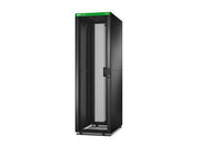 APC Easy Rack 600mm/42U/1000mm with Roof/Side panel/castors/feet and 4 Brackets No Bottom black