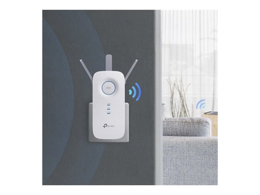 TP-LINK AC1750 Dual Band Wireless Wall Plugged Range Extender Qualcomm 1300Mbps at 5Ghz + 450Mbps at 2.4Ghz 802.11ac/a/b/g/n