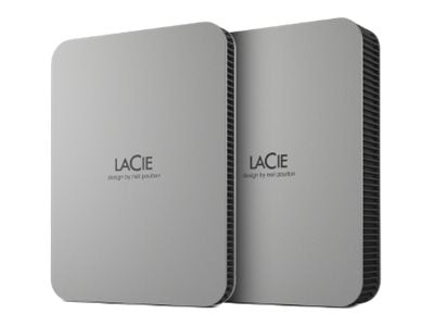 LACIE Mobile Drive HDD USB-C 5To 2.5p Moon Silver with USB-C cable