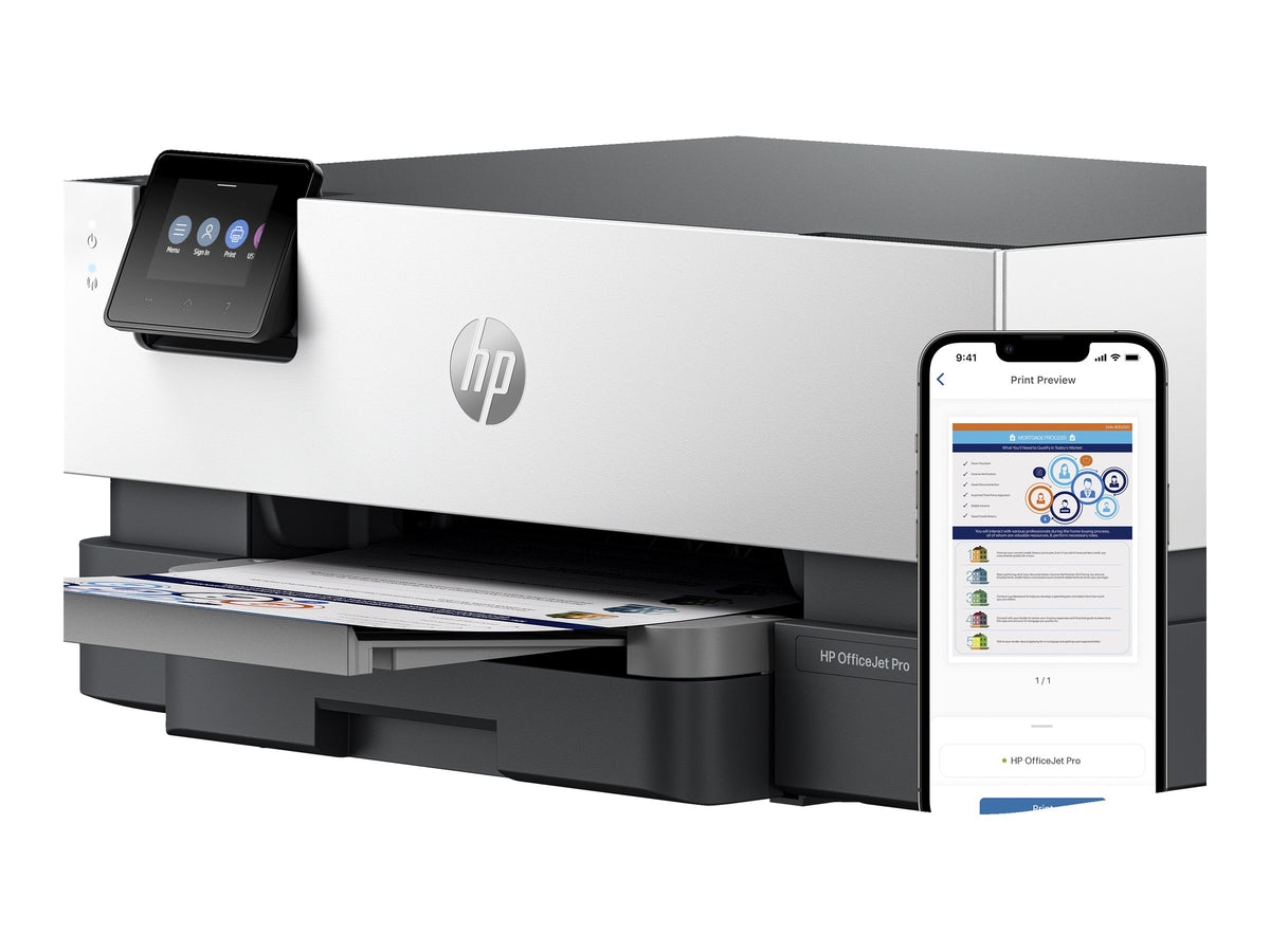 HP Officejet Pro 9110b Printer colour Duplex inkjet A4 1200x1200dpi 22ppm mono 18ppm colour 250sheets USB LAN Wi-Fi Bluetooth 5.0 LE