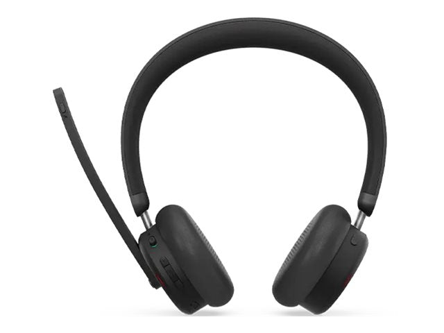 LENOVO 6550 Headset on-ear Bluetooth wireless active noise cancelling USB-C black Certified for Microsoft Teams