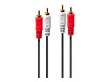 LINDY Audio Cable 2xPhono Stereo 20m 2xRCA Jack male / male gold plated