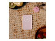 VERBATIM CHARGE N GO MAGNETIC WIRELESS POWER BANK 10000 PINK WCF (P)