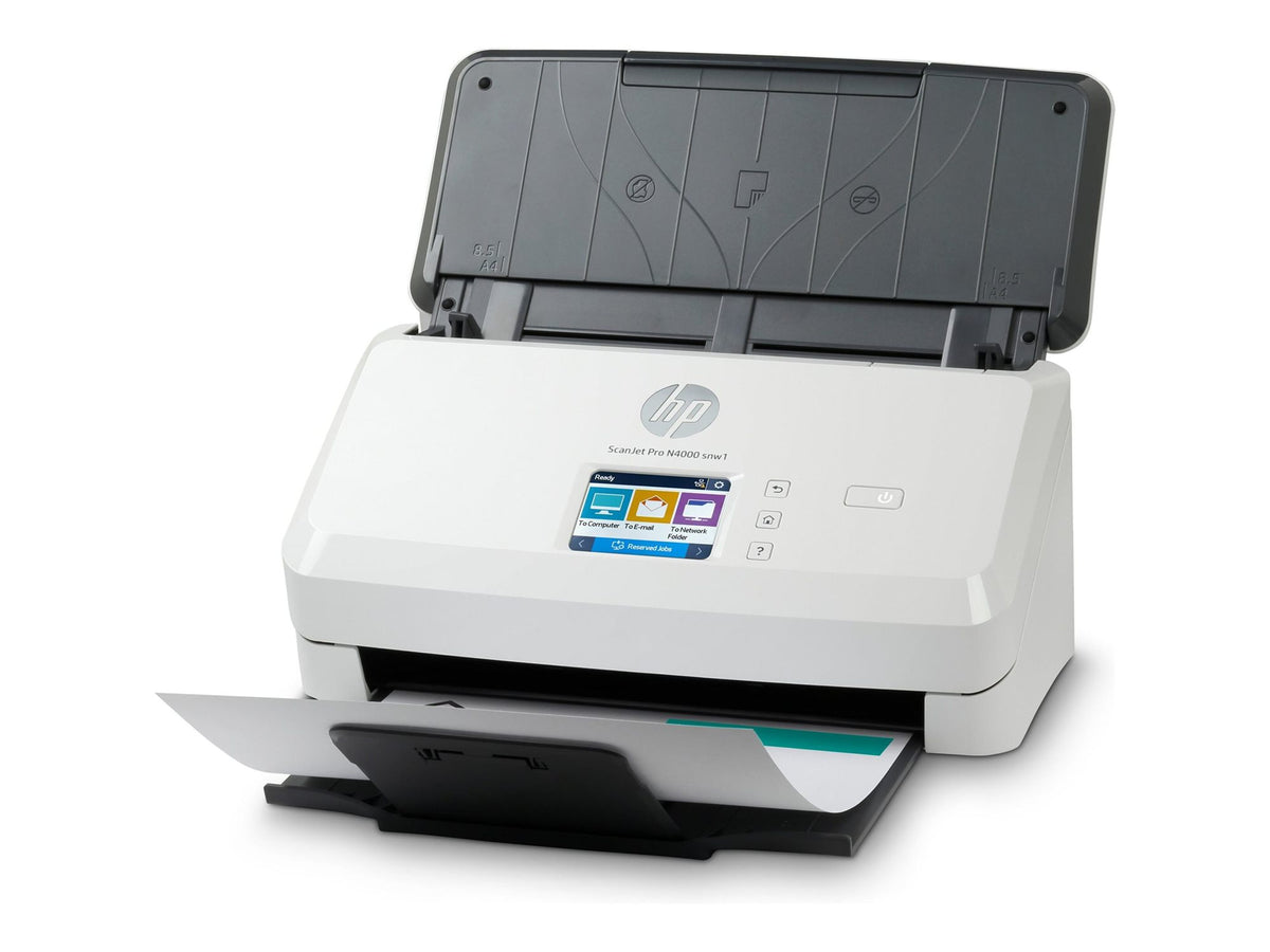 HP Scanjet Pro N4000 snw1 Sheet-feed Document scanner CMOS CIS Duplex 216x3100mm 600x600dpi 40ppm ADF 50sheets 4000scans LAN Wi-Fi