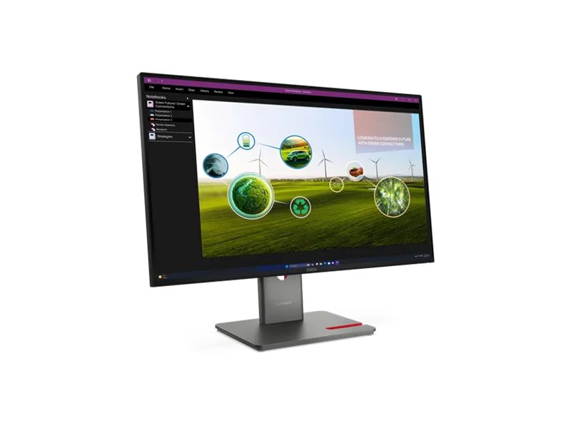 LENOVO ThinkVision P27Q-40 LED Écran 27p 2560x1440 QHD 120Hz IPS 350cd/m2 1500:1 DisplayHDR 10 4ms HDMI DisplayPort DaisyChain
