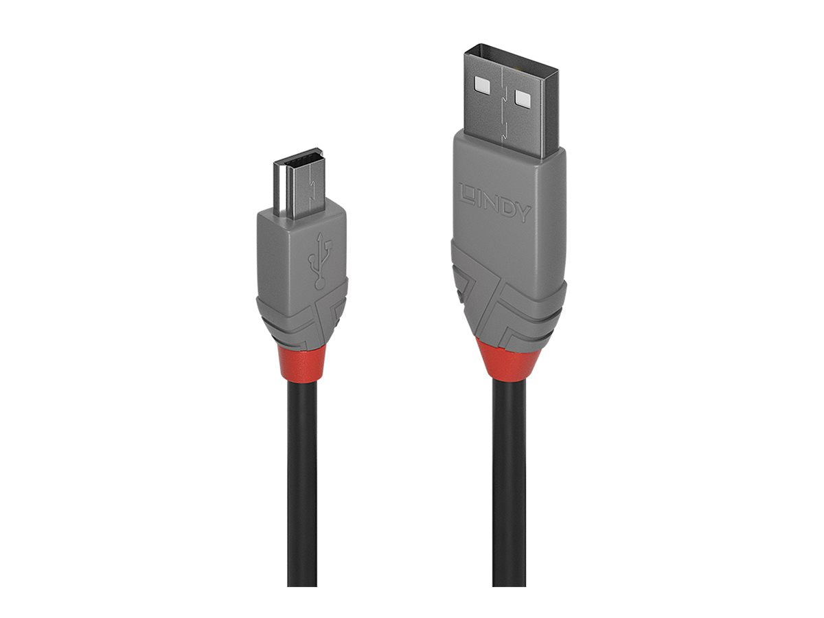 LINDY Câble USB 2.0 type A vers Mini-B Anthra Line 3m