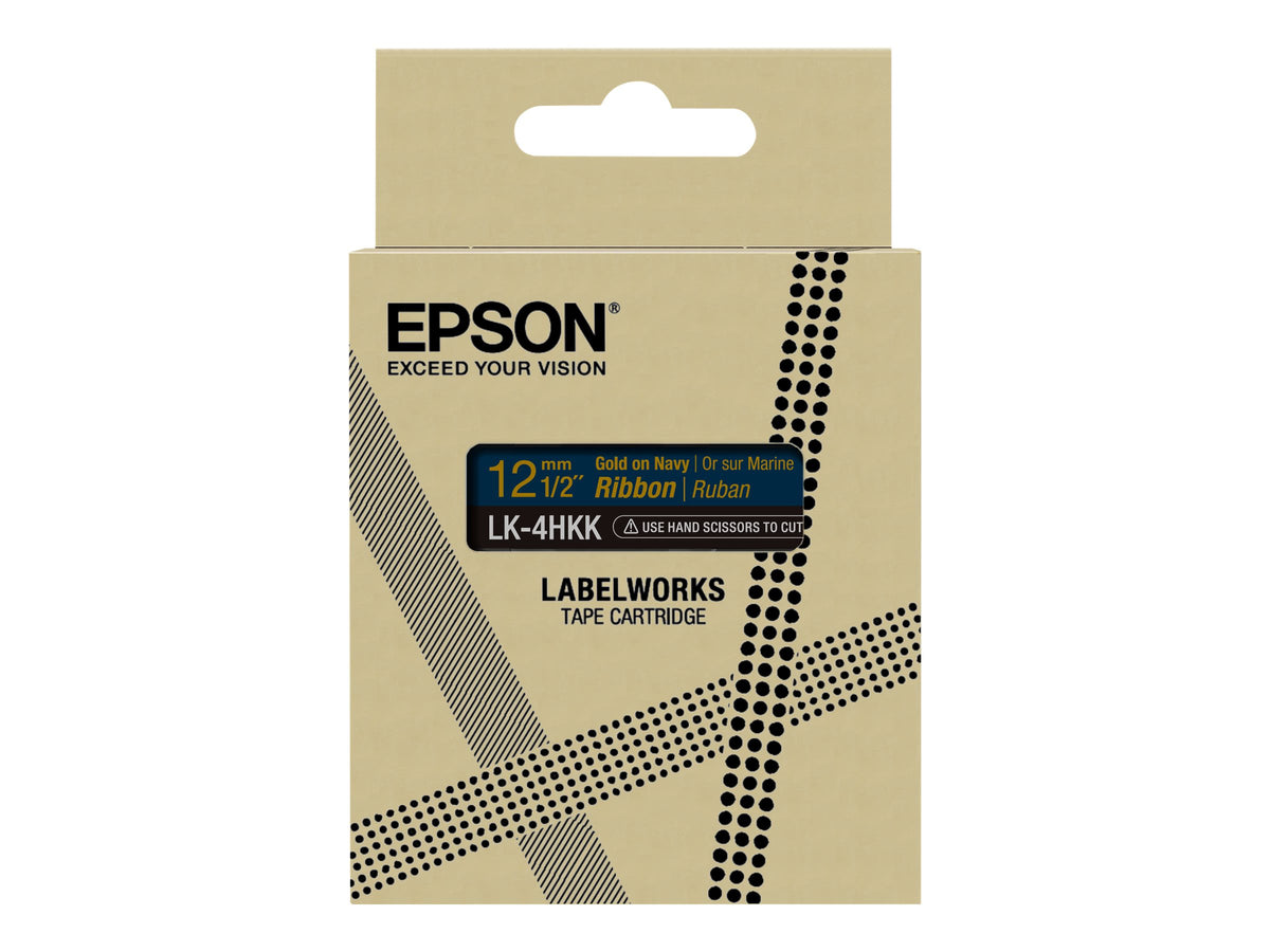 EPSON Ruban LK-4HKK - Satin - Or/Bleu marine 12/5