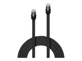LINDY Cat.6 Flat Ribbon Patch Cable Black 5m Without Shielding