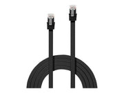 LINDY Cat.6 Flat Ribbon Patch Cable Black 5m Without Shielding