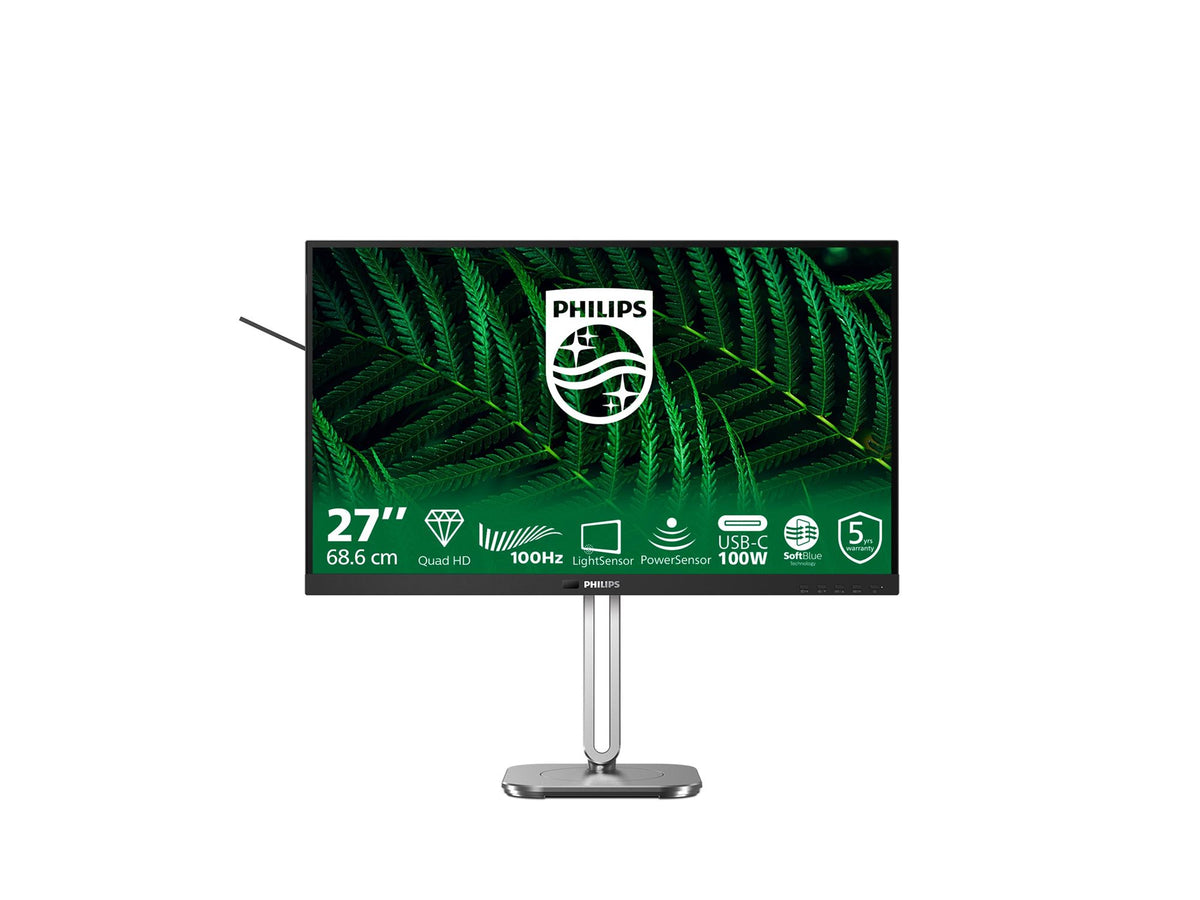 PHILIPS 27B2G5601/00 Monitor 27p 2560x1440 100Hz 2xHDMI DP USB dark gray
