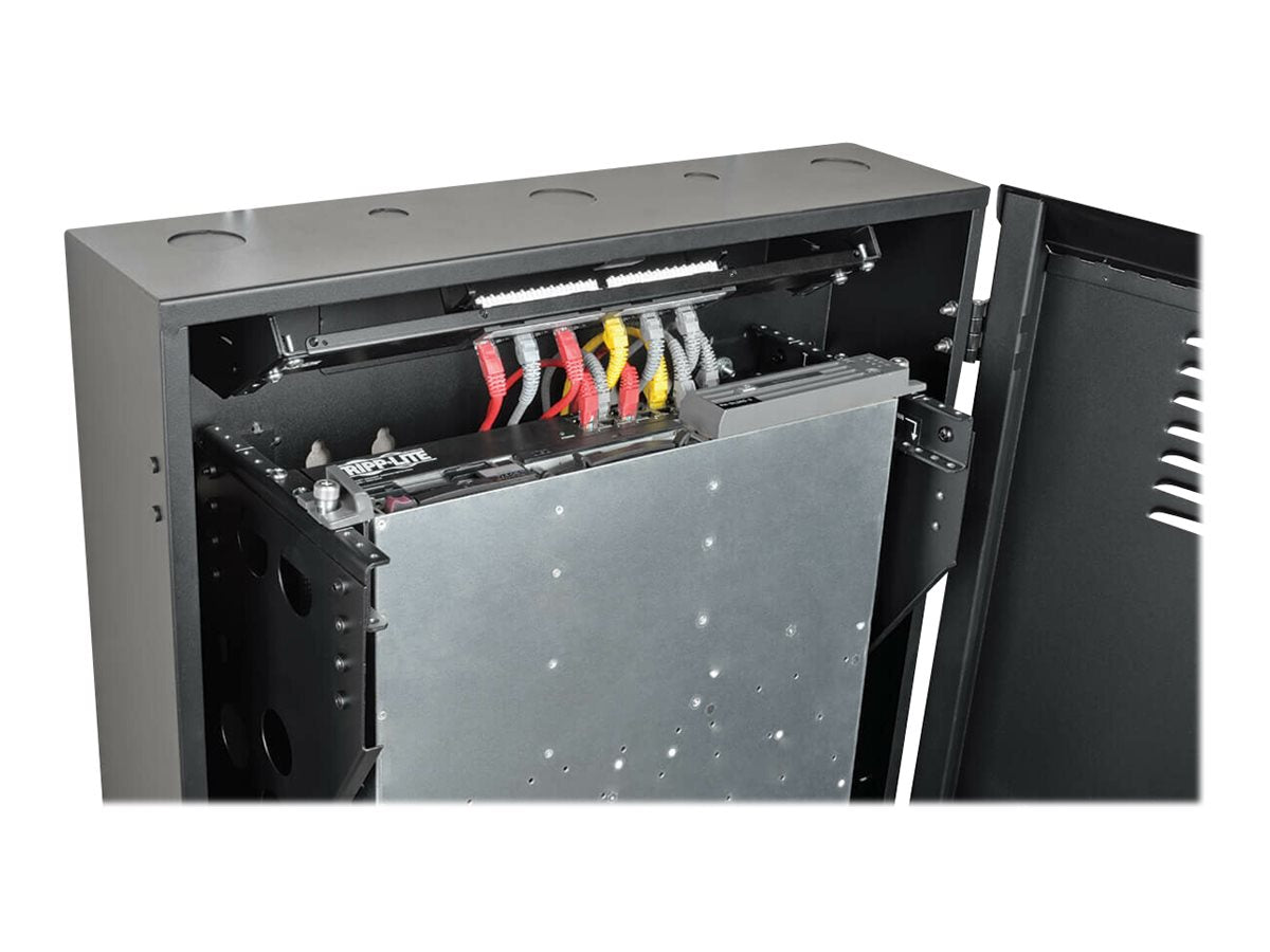 EATON TRIPPLITE 6U Wall Mount Rack Enclosure Server Cabinet Vertical 36 Deep Rack cabinet wall mountable Black 6U 19