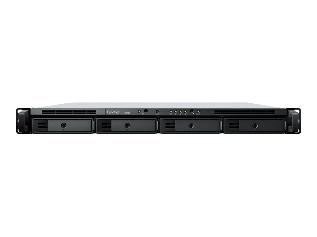 SYNOLOGY RS822+ 4-Bay NAS-Rackmount AMD Ryzen V1500B 4-core 2.2GHz 2Go DDR4 ECC SODIMM 2xUSB 3.2 RJ-45 4x1GbE